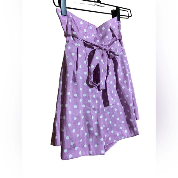 NWT Zara High Waisted Lavender‎ Pleated Shorts Size Small - Picture 3 of 5